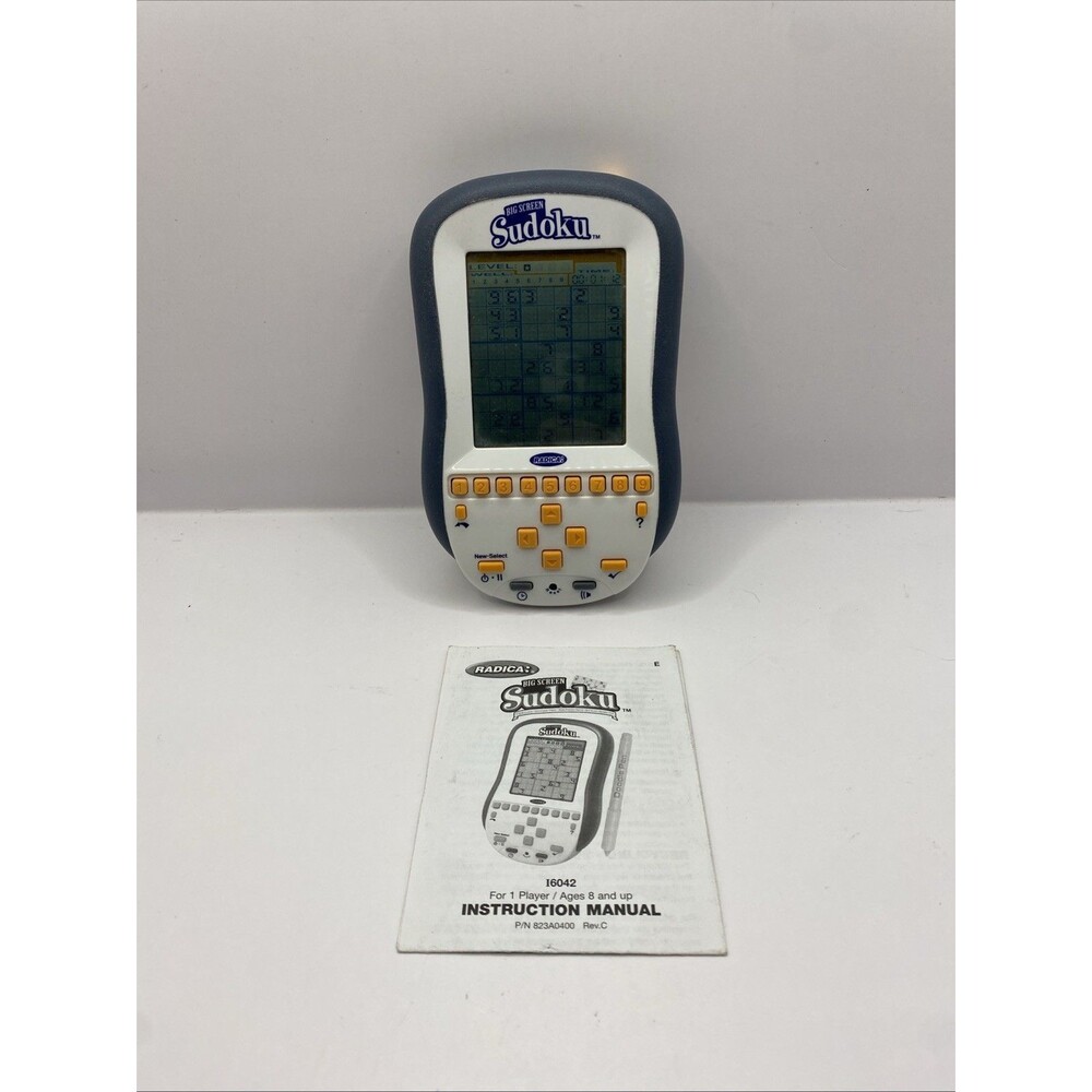 Sudoku Illuminated Handheld Electronic Game Techno Source Touch Screen w/Stylus